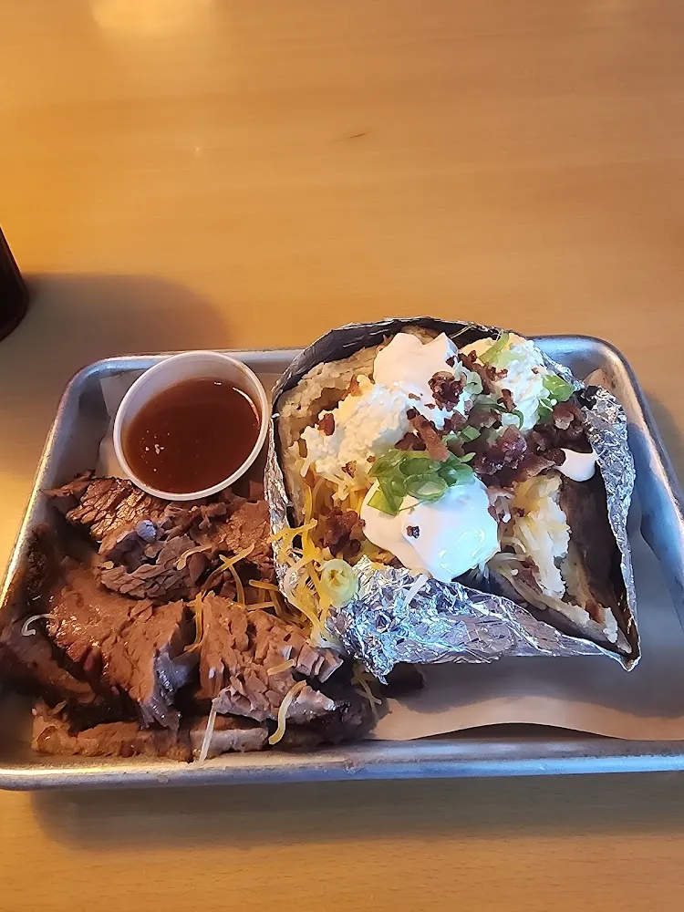 Loaded Baked Potato with Brisket